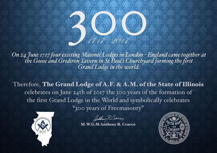 Open House Celebrating the 300th Anniversary of Freemasonry